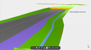 ukázka 3D modelu prováděných prací